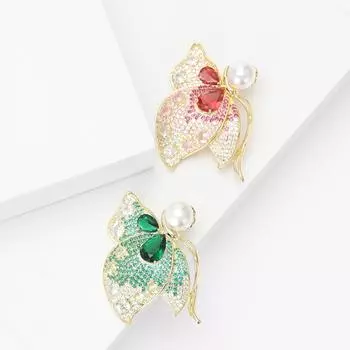 Тяжелая промышленность элегантная брошь-бабочка из медного циркония модная изысканная женская брошь для пальто корсаж украшение булавка