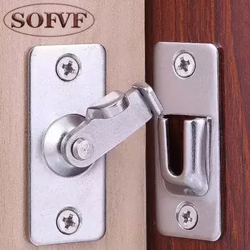 Тяжелая пряжка дверного замка из нержавеющей стали марки 304, нестандартный дверной засов, пряжка под прямым углом серебряный