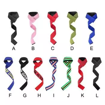 Тяжелые ремни DeadLift Тяжелые подъемные ремни Спортивный фитнес-браслет Противоскользящий браслет для подтягивания Оборудование для спортзала Blue