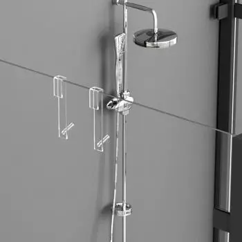 Тяжелый дверной крючок для дрели без акрила, выдерживающий большую нагрузку для кухни, ванной комнаты чёрный