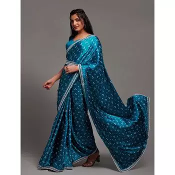 Тяжёлое шелковое сари из шинона