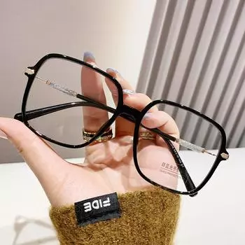 Tr1018 Очки с большой оправой 210025 Оправа для очков с защитой от синего цвета Прогрессивная серая плоская легкая простая оправа для очков