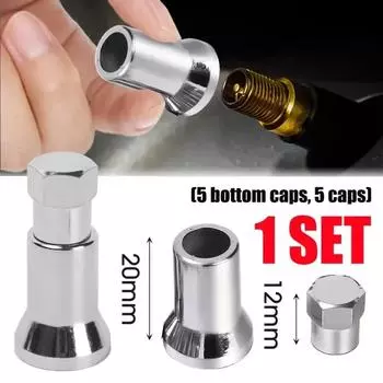 TR413AC Колпачки клапанов автомобильных шин, шестигранные колпачки для стержней клапанов колес грузовиков с защитными рукавами, внешние сменные детали для колес мотоциклов
