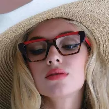 Tr90 анти-синий светильник, оправа для очков «кошачий глаз», женская дизайнерская роскошная квадратная многоугольная оправа, простые очки, компьютерные игровые стеклянные очки