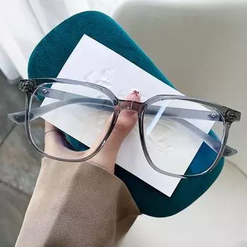 TR90 квадратная большая оправа высокого класса с небольшим ароматом, можно сочетать с оправой очков для близорукости, плоские очки Xiaohongshu