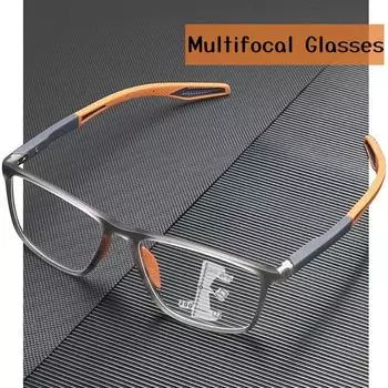 TR90 мультифокальные очки для чтения с защитой от синего света, женские прогрессивные очки для ближнего света, сверхлегкие спортивные очки для дальнего зрения 1.0
