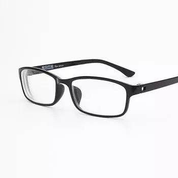 TR90 сверхлегкие очки в оправе для унисекс, очки для близорукости, компьютерные очки для защиты глаз -0.5 чёрный