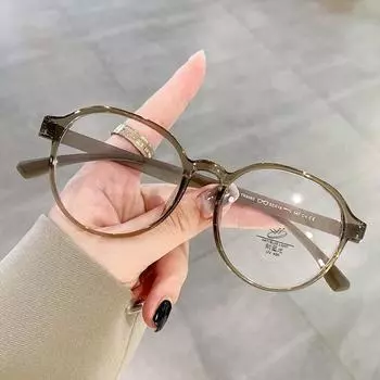 Tr Сверхлегкая оправа для очков, мужские и женские очки с защитой от синего света могут быть оснащены оправой для близорукости 8063 Light прозрачный