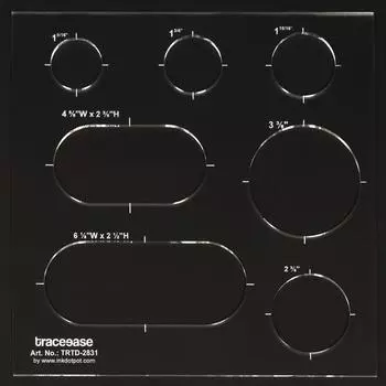 Traceease 1 шт. круглая и овальная форма идеальные квадратные шаблоны для инкрустации 11 x 11 дюймов DIY Вышивание одеяло аппликация лоскутные шаблоны для квилтинга Pack of 1 чистый
