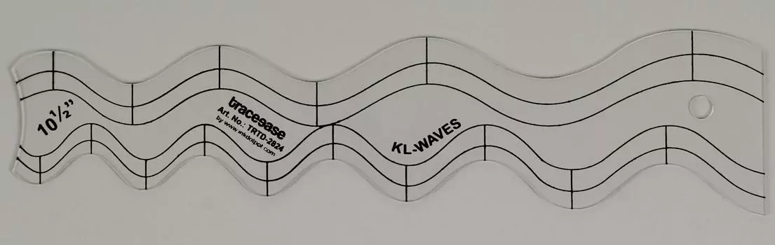 Traceease 1 шт., шаблон для аппликации с волнистыми краями, 10,5 дюймов, трафареты, сделай сам, вышивание, лоскутное одеяло, шаблоны для лоскутного шитья, толщина 1 16 дюймов