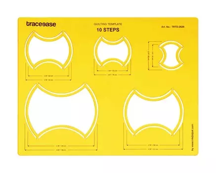 Traceease Diamond Shape Quilting Template Stencils DIY Sewing Machine Quilt Ruler Quilting Tools 14.48 x 11 inches жёлтый