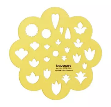 Traceease Multiple Jewel Pattern Line Draw Jewelry Templates Drafting Tools Jewellery Designing Stencils 5.9 x 5.9 Inches жёлтый