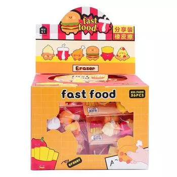 Traceless Sharing Packing Mini Eraser Pencil Wiping Eraser Student Stationery C(3pcs/bag)