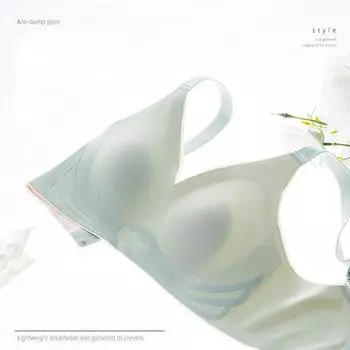 Traceless underwear women s secondary breasts anti-sagging large size no steel ring sleep bra cover 75C