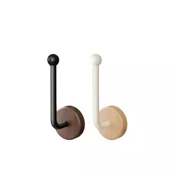 Traceless Walnut Curtain Hook Chinese Style Curtain Side Hook Binding Tape Holder Bathroom style 3