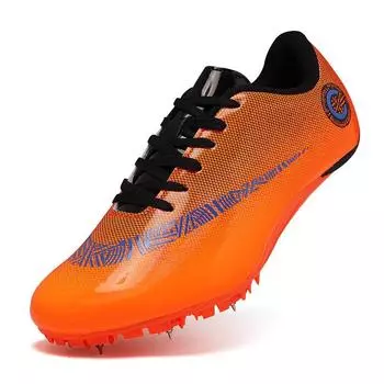 Track and field shoes couple comprehensive training shoes wear-resistant student spike shoes sprinting track and field shoes competition train 35 флуоресцентный зеленый