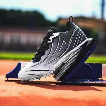 Track and field shoes Men s training shoes Professional high school entrance examination Physical education examination Students spikes Long-dista 35