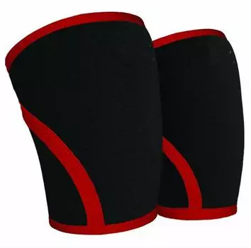 Легкая атлетика и тяжелая атлетика противоскользящие компрессионные наколенники 1 пара S чёрный