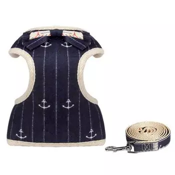 Traction rope, chest, back, explosion-proof rushing out, walking dog rope, vest type, no hand-restraining dog traction rope S size (within 2-3 kg)