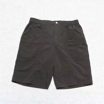 Trade European and American Single Summer Men s Plus size Quick-Drying Shorts Loose Straight Multi-Pocket Cargo Fifth Pants Fat Version Lard-bucket Black X4 Plus size