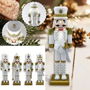 Традиционная деревянная фигурка Щелкунчика, модное праздничное украшение для витрины магазина