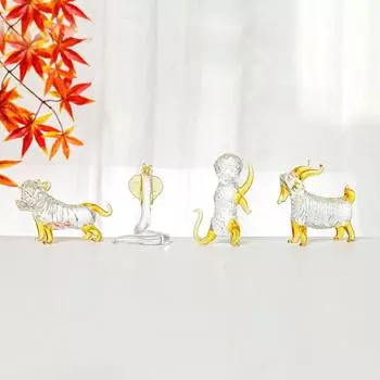 Традиционная хрустальная фигурка зодиака, изысканные китайские украшения с животными, подарок на день рождения style 2