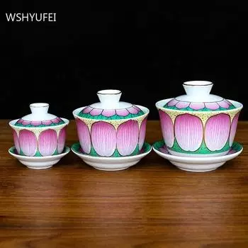 Традиционная керамика Чаша для водоснабжения дома Фэн-шуй Поклонение Украшение Зал Будды Гуаньинь Чаша для святой воды Буддийские принадлежности