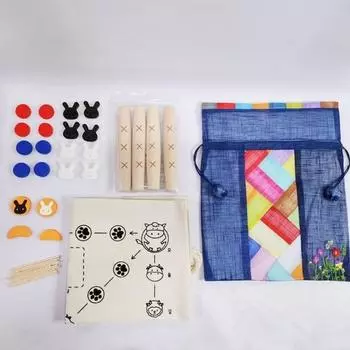 Традиционная народная игра кролик среднего размера Yut игровой набор, корейская представительная настольная игра