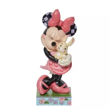 Традиционная весенняя фигурка Минни с кроликом в руках Enesco Disney, высота 5,5 дюймов