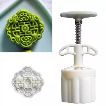 Традиционные формы для лунных пряников, приспособление для изготовления лунных пряников на праздник середины осени, штампы для печенья, ручной пресс, инструмент для выпечки лунных пряников