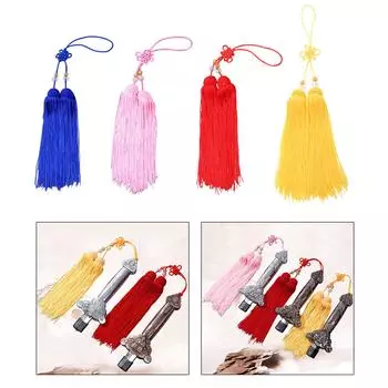 Традиционные китайские мечи тайцзи с кистями, шелковые, принадлежности для боевых искусств, аксессуар для выступлений кунг-фу, реквизит для драмы