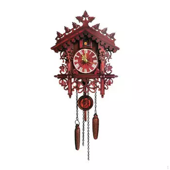 Традиционные настенные часы с кукушкой, украшение для дома, ручная работа, многофункциональные, легкие, бесшумные