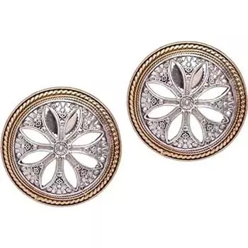 Традиционные немецкие серьги-гвоздики из сплава окисленного серебра для женщин и девочек, серебро