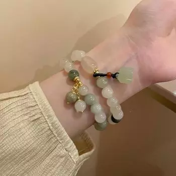 Традиционный браслет с подвеской в виде лотоса: Новый китайский стиль, уникальные и свежие женские украшения null розы красного