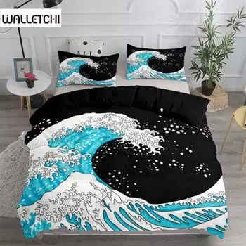 Традиционный комплект постельного белья Great Wave с пододеяльником King Queen Double Full Twin Single Size EU single(135x200cm)