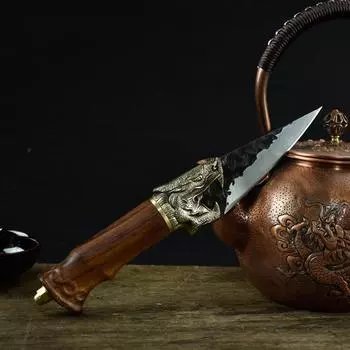 Традиционный кованый кухонный нож ручной работы, ножи для сашими, тесак для костей, нож для нарезки мяса, фрукторезка, кухонные принадлежности