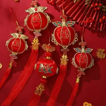 Традиционный Красный Фонарь Гирлянда Креативные Новогодние Украшения Подарки Style 5
