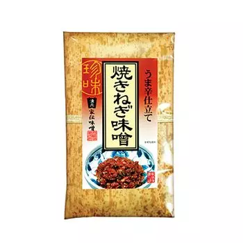 Традиция семьи Цукемото мисо вкусное острое жареное зелёное луковое мисо вкусное острое жареное зелёное луковое (бамбуковая бумага) (1 шт., мисо)
