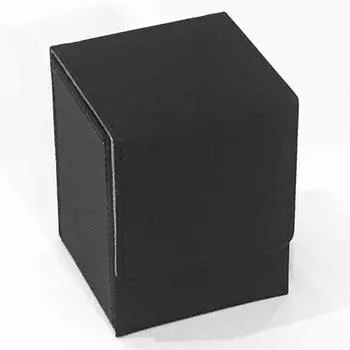 Trading Card Deck Case Holds Approximately Cards Vertical Deck Box Trading Card Card Case Storage Box [Cicogna] 80-100 (Type B Black)