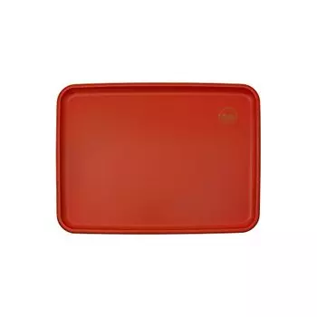 Tradition Acoustic PLATRAY Tray, Non-Slip Treatment, 14.2 inches (36 cm), Red, Made in Japan