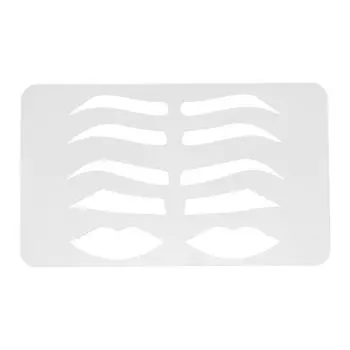 Трафарет для бровей и губ для начинающих, многоразовый шаблон для макияжа, принадлежности для микроблейдинга для мужчин