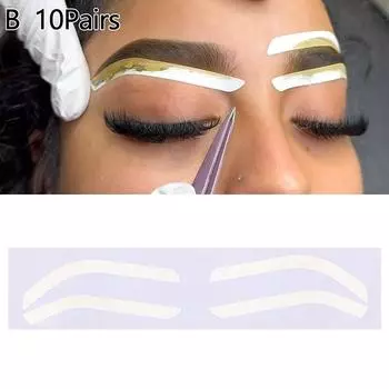 Трафарет для бровей Наклейка для бровей Лента для микроблейдинга Вспомогательная наклейка для положения бровей 10Pairs
