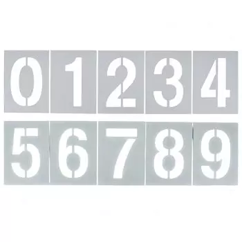 Трафарет для номера парковки ZERONOWA, нанесение спрея, номерной знак (20см)