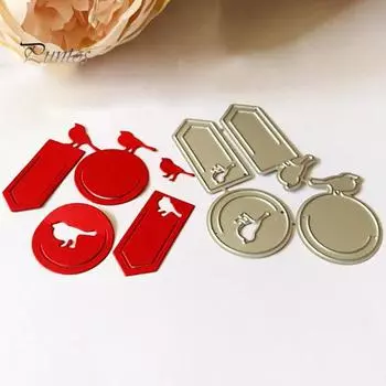 Трафарет для резки птиц, DIY ремесло, скрапбук, тиснение, шаблон для изготовления карт серебряный