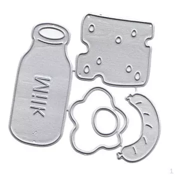 Трафарет для резки завтрака для изготовления поздравительных открыток на день рождения