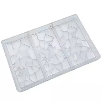 Трафарет для шоколада в форме трещины, шаблон для изготовления шоколада своими руками с 3 полостями для домашней кухни