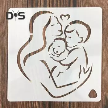 Трафарет для торта, выдалбливают, гладкая поверхность, пластик, любовь для беременных, сделай сам, шаблон для помадки, кухонные принадлежности