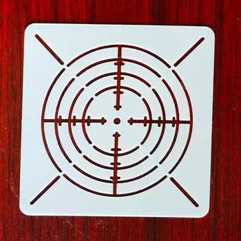 Трафарет паутины «Мандала»: Шаблон для самостоятельной росписи стен