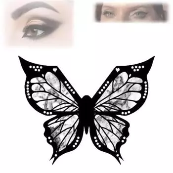 Трафарет с крыльями, подводка для глаз, штамп, аппликатор для теней для век, шаблон для женщин и девочек, макияж 1pc