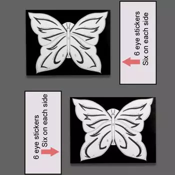 Трафареты для макияжа глаз Наклейка Карточка Шаблон подводки для глаз Тени для век 3-минутный ленивый инструмент для моделирования Руководство по рисованию Стиль